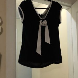 Modcloth tie neck top